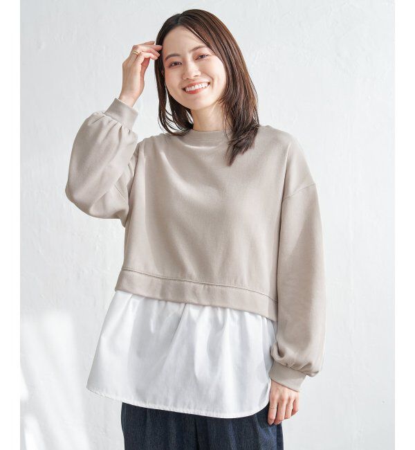 ikka「ポンチ切り替えレイヤードプルオーバー」|その他|