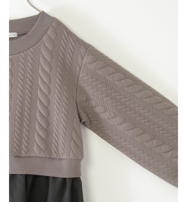 ikka kids「フクレジャカードドッキングスカートワンピース（120~160cm）」|スカート|