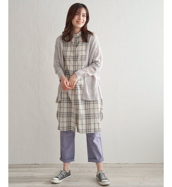 Lbc with Life「リネンライクトッパーカーディガン」|カーディガン|