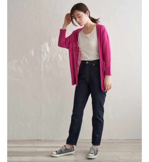 Lbc with Life「リネンライクトッパーカーディガン」|カーディガン|