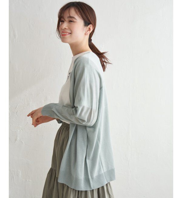 Lbc with Life「リネンライクトッパーカーディガン」|カーディガン|