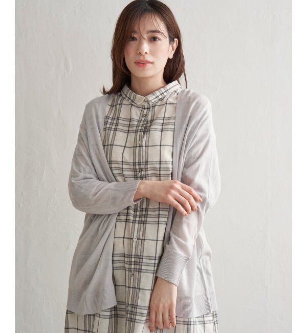 Lbc with Life「リネンライクトッパーカーディガン」|カーディガン|