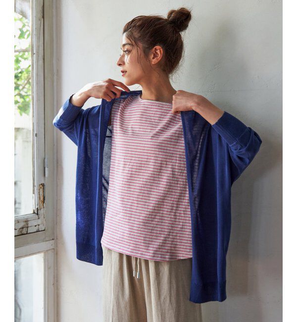 Lbc with Life「リネンライクトッパーカーディガン」|カーディガン|