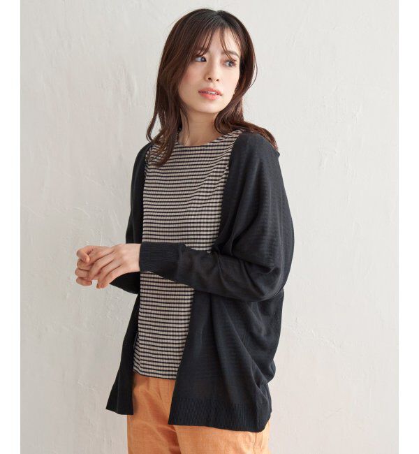 Lbc with Life「リネンライクトッパーカーディガン」|カーディガン|