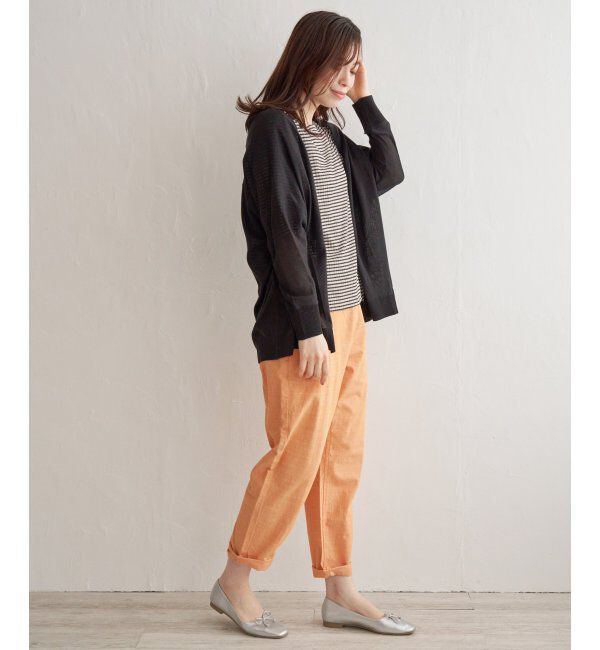 Lbc with Life「リネンライクトッパーカーディガン」|カーディガン|