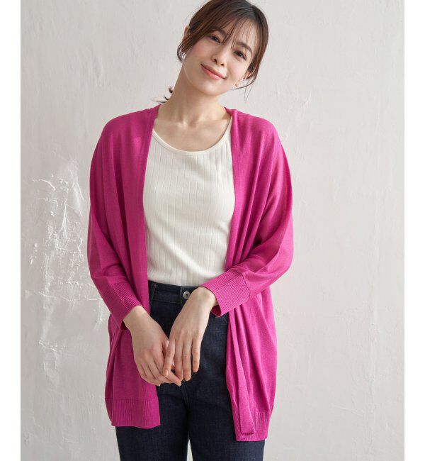 Lbc with Life「リネンライクトッパーカーディガン」|カーディガン|