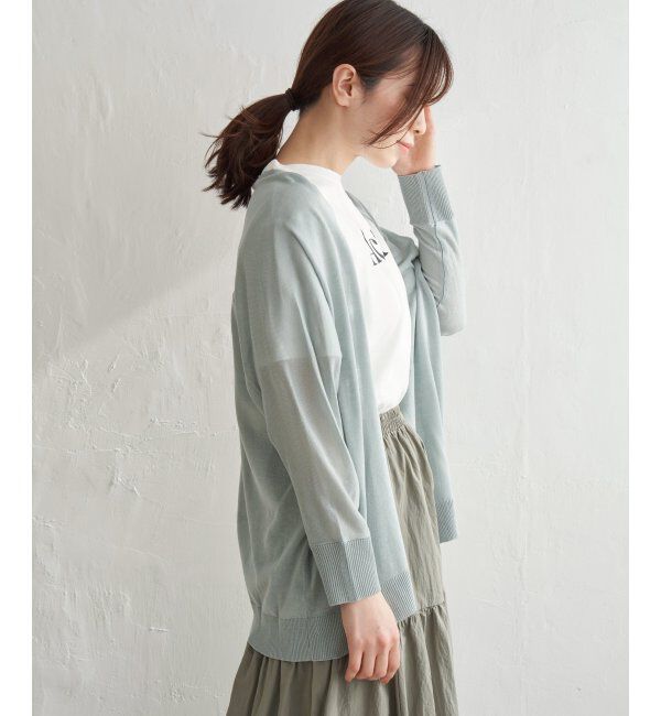 Lbc with Life「リネンライクトッパーカーディガン」|カーディガン|