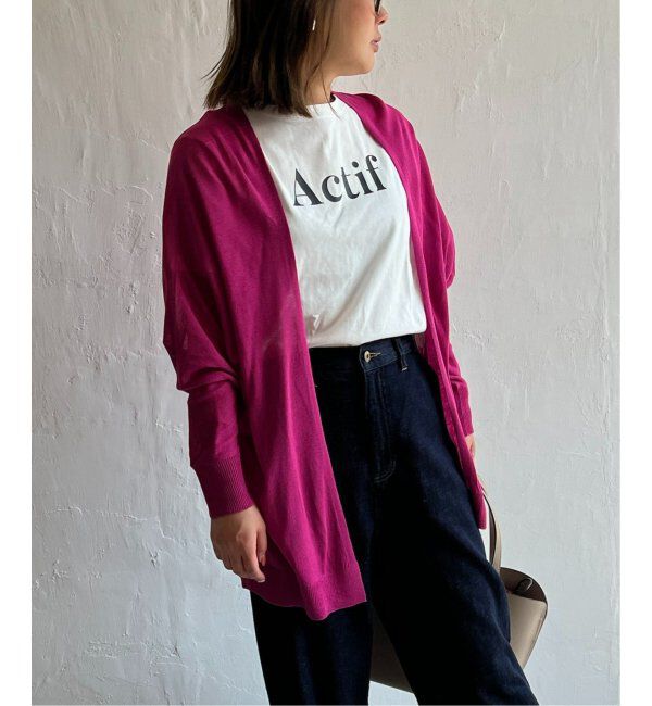 Lbc with Life「リネンライクトッパーカーディガン」|カーディガン|