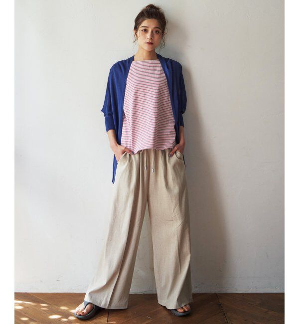 Lbc with Life「リネンライクトッパーカーディガン」|カーディガン|