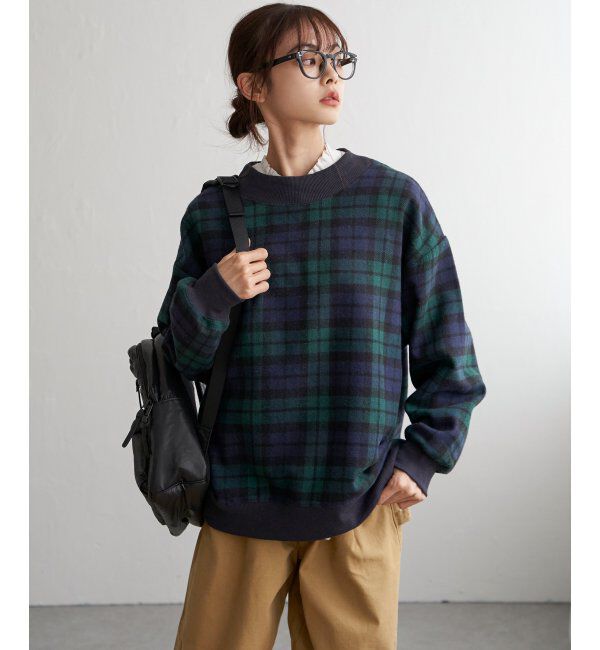 Lbc with Life「チェック切り替えリブプルオーバー」|その他|