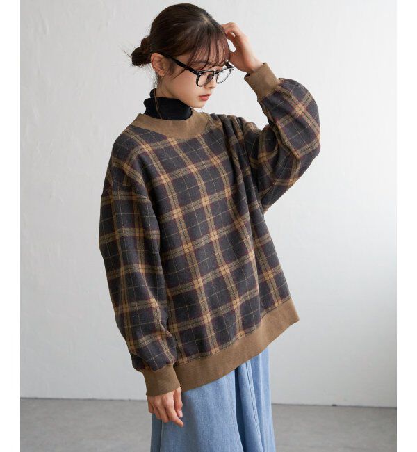 Lbc with Life「チェック切り替えリブプルオーバー」|その他|