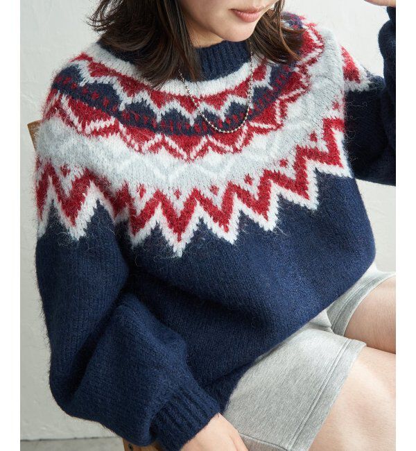 VENCE share style「ノルディックニットプルオーバー」|ニット・セーター|