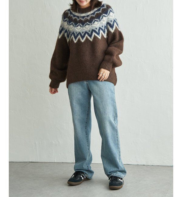 VENCE share style「ノルディックニットプルオーバー」|ニット・セーター|