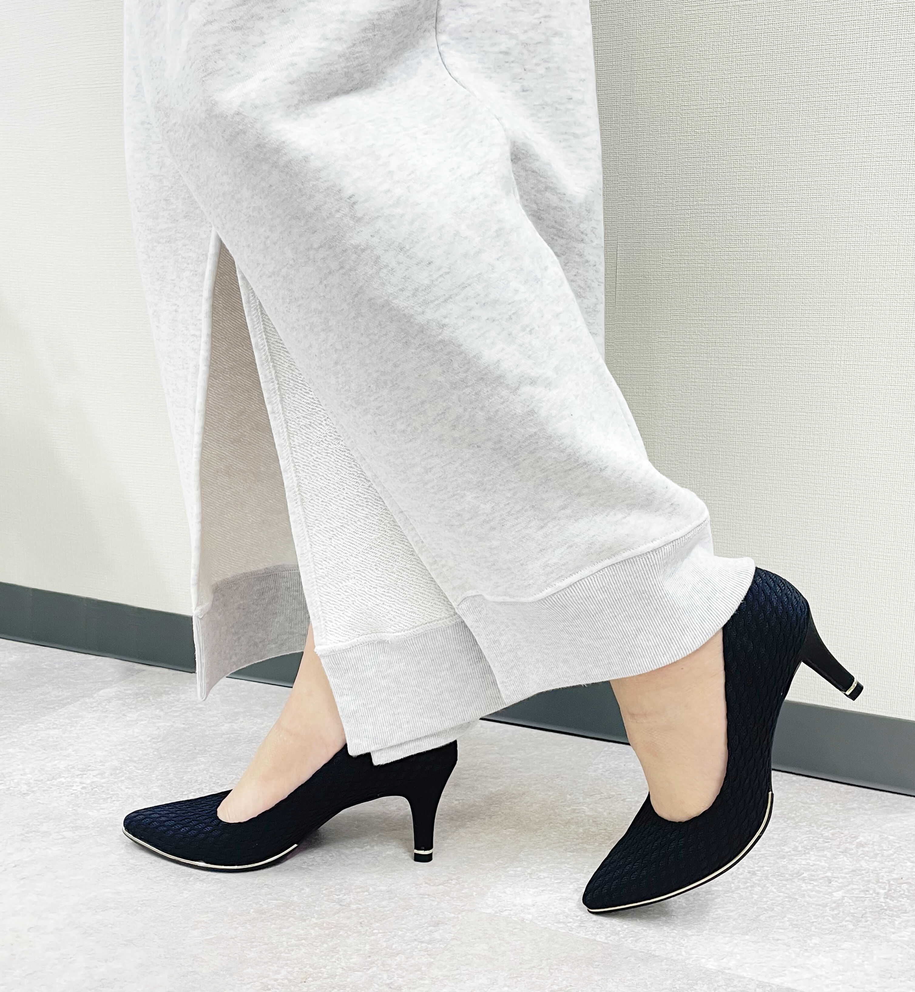 Bridget Birkin「【Bridget Birkin】メッシュ生地7㎝ヒールパンプス」|パンプス|BLZ