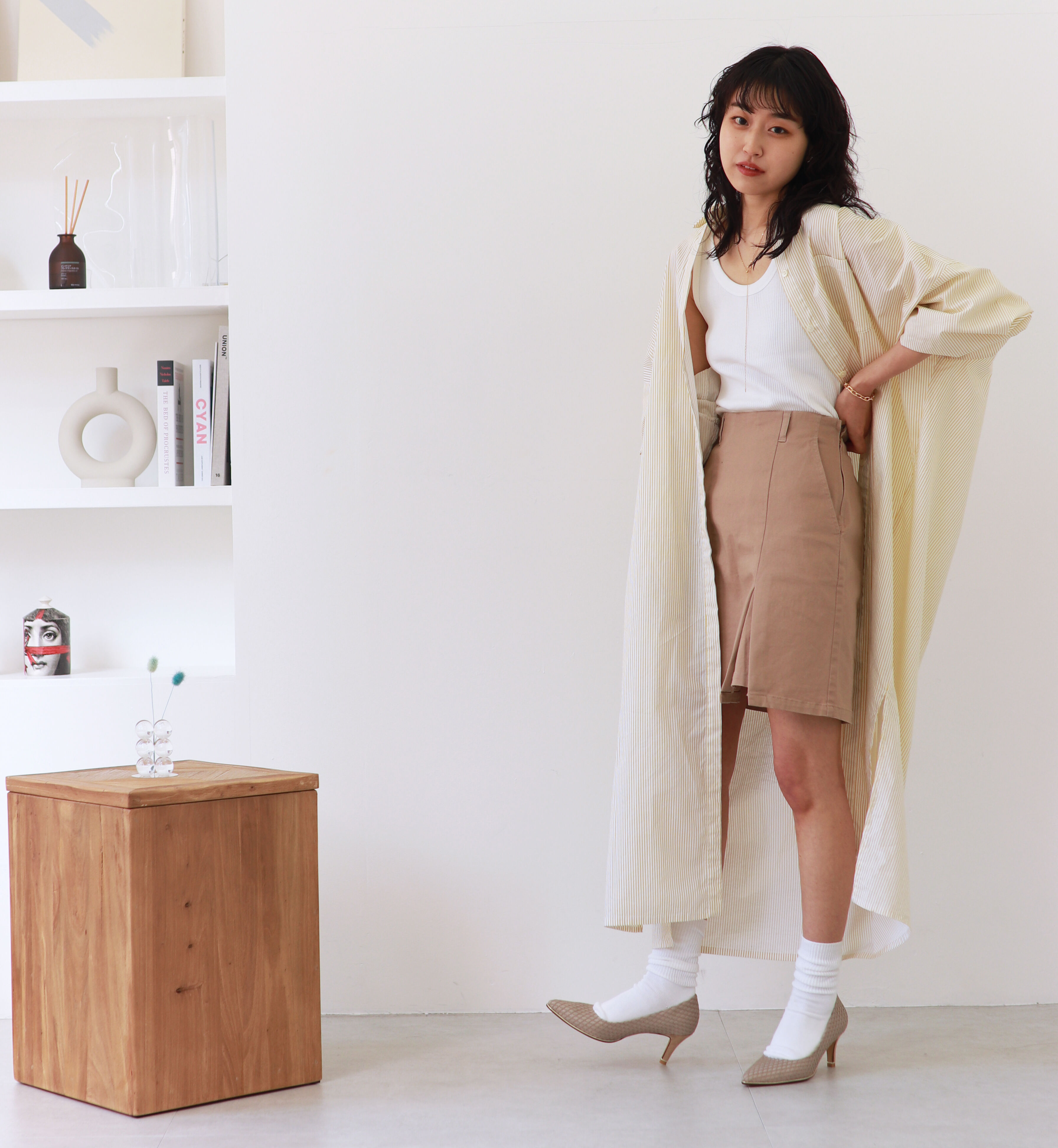 Bridget Birkin「【Bridget Birkin】メッシュ生地7㎝ヒールパンプス」|パンプス|OKZ