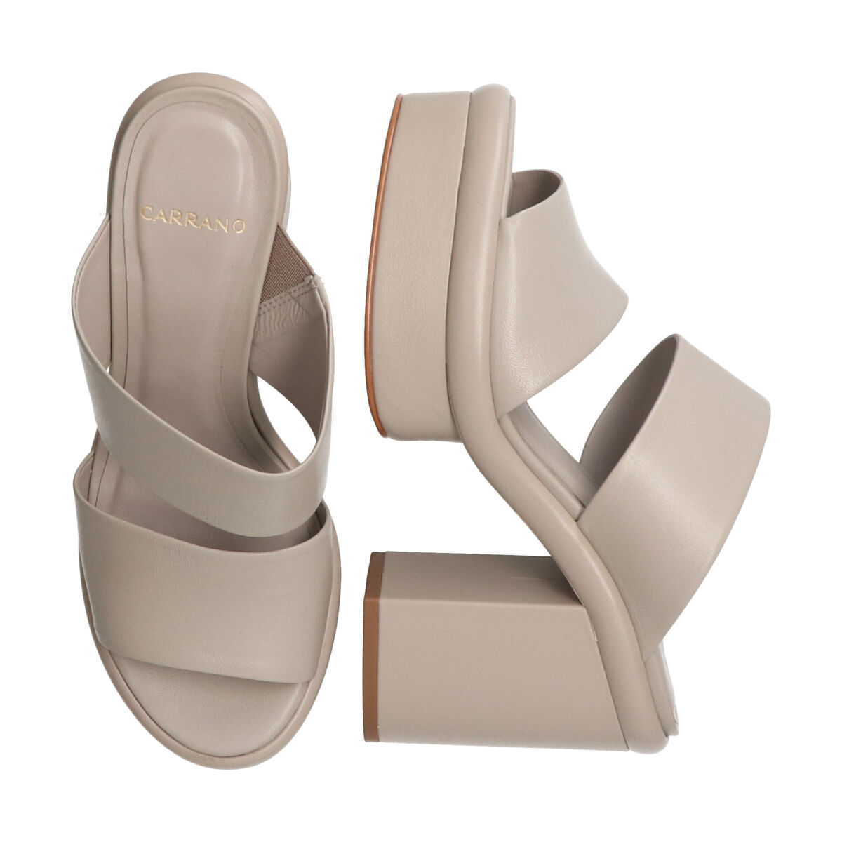 IMPORT SELECT「【CARRANO】厚底チャンキーヒールミュールサンダル」|サンダル|