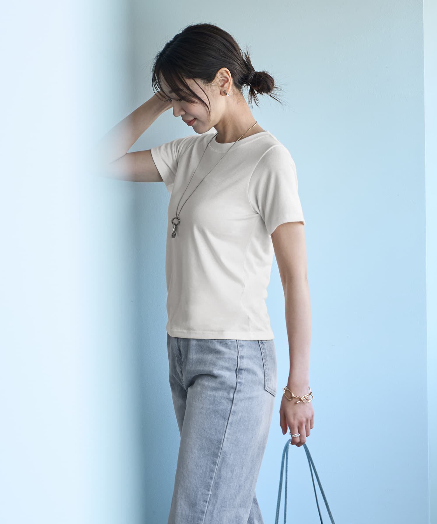  「ふにゃふにゃ柔らかクルーネックTシャツ」|Tシャツ・カットソー|