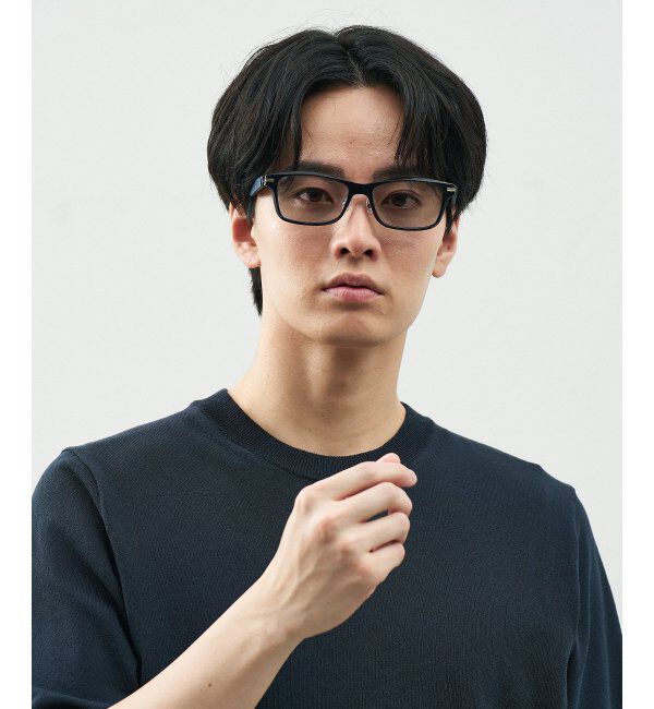  「SUNCUTGlasses/UV100%CUT サングラス レザー調 ラバーテンプル 紫外線対策 UV対策 UVカット ズレ落ち防止」|サングラス|