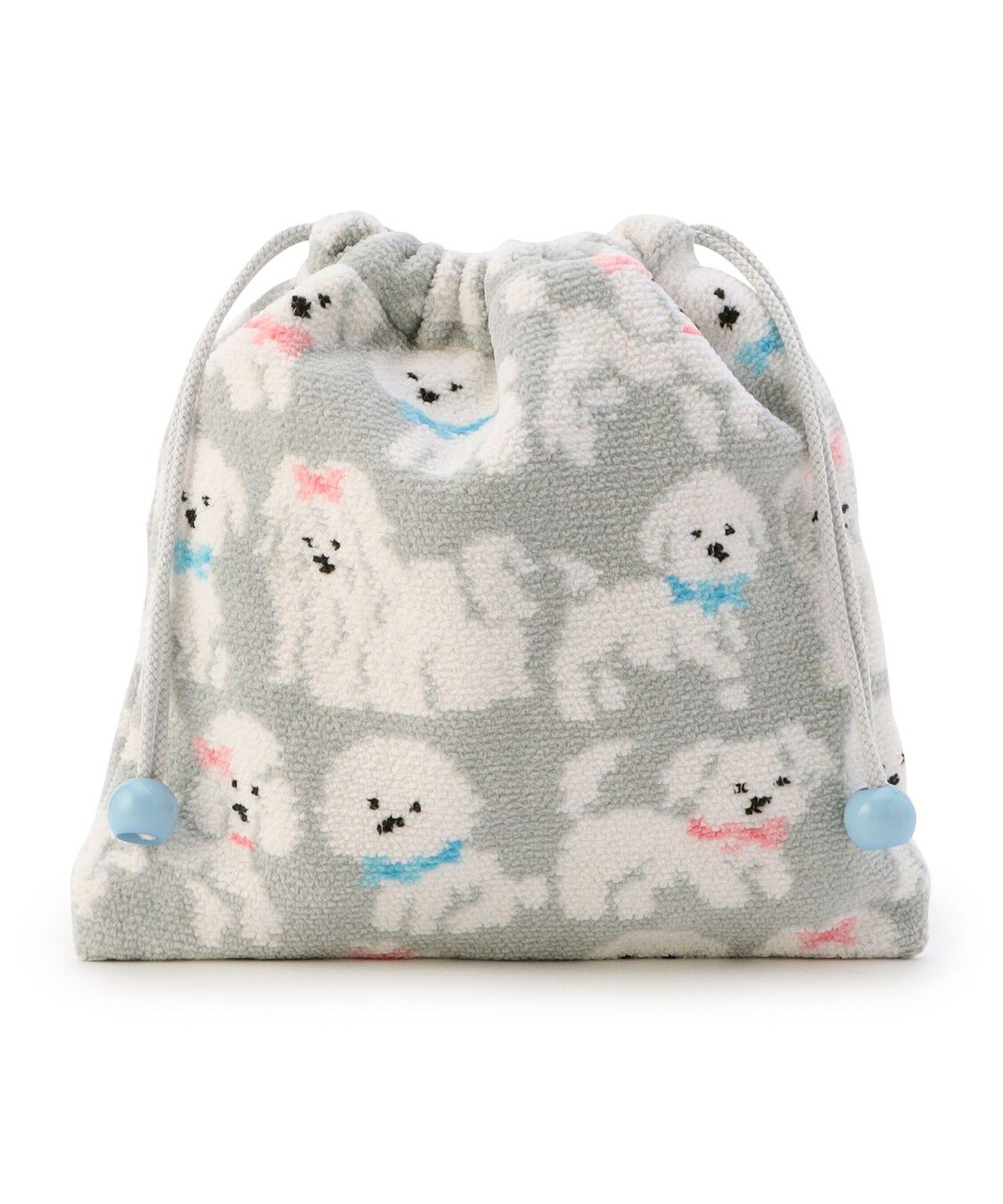 【織が綺麗】LOVERARY BY FEILER『モフモフワンチャン』巾着 モフモフワンチャン 巾着 織が綺麗】LOVERARY BY FEILER『モフモフワン