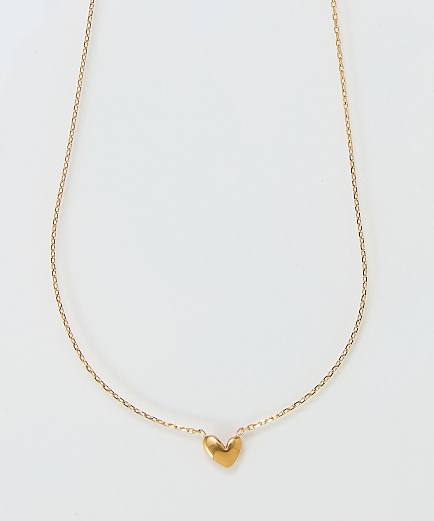 Phoebe「【金属アレルギー対応】スリークハートネックレス　ゴールド/サージカルステンレス」|ネックレス|