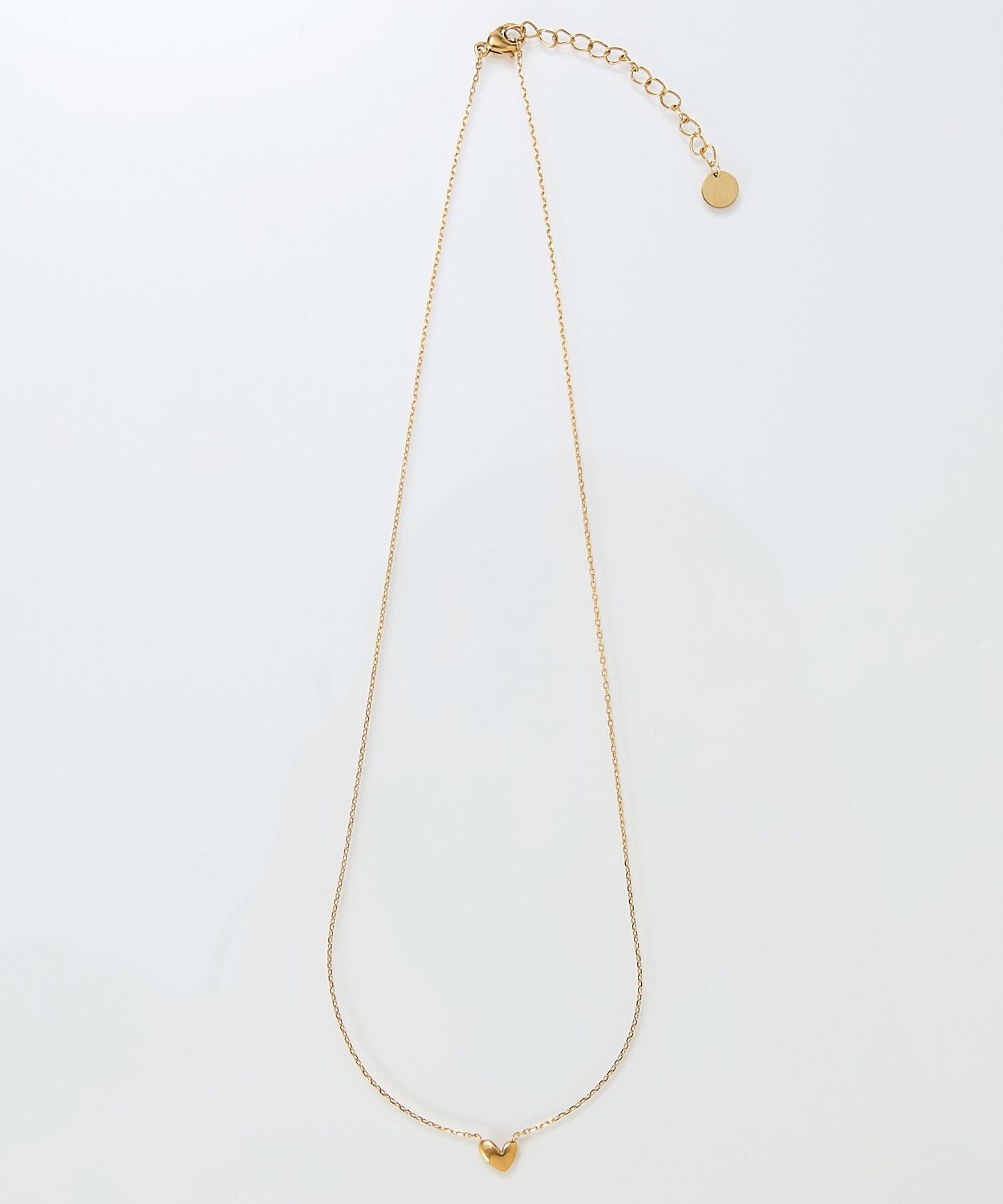 Phoebe「【金属アレルギー対応】スリークハートネックレス　ゴールド/サージカルステンレス」|ネックレス|