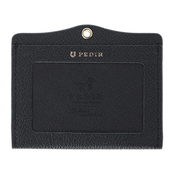 PEDIR「PEDIR(ペディール) マエストラーレ 安全パーツ付き ヨコ型IDケース マークス」|定期入れ|ブラック