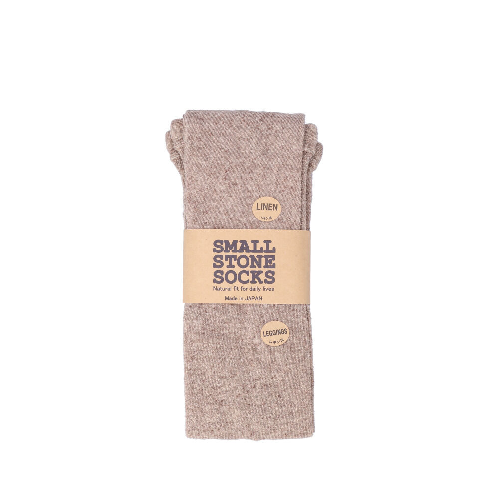 BACKYARD FAMILY「リネン レギンス レディース 通販 スパッツ リネン混 リブレギンス 10分丈 杢調 おしゃれ」|その他|ブラウン1