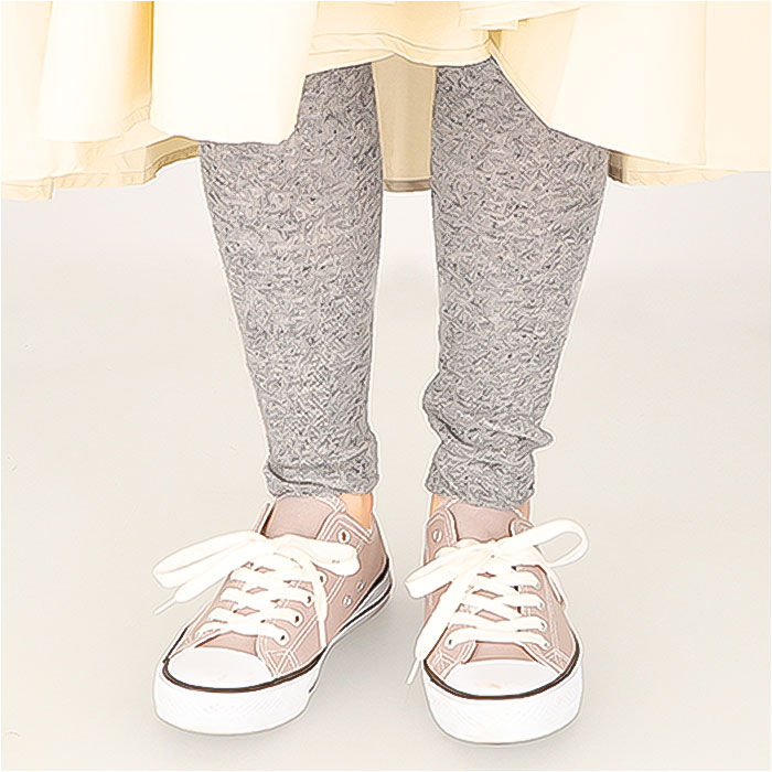 BACKYARD FAMILY「リネン レギンス レディース 通販 スパッツ リネン混 リブレギンス 10分丈 杢調 おしゃれ」|その他|