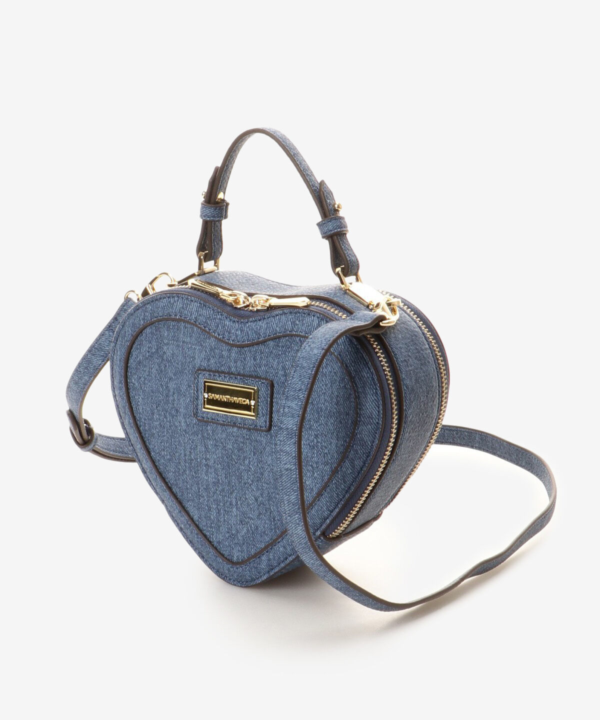 Samantha Vega「ハート型デニムショルダーバッグ」|ショルダー・メッセンジャー|