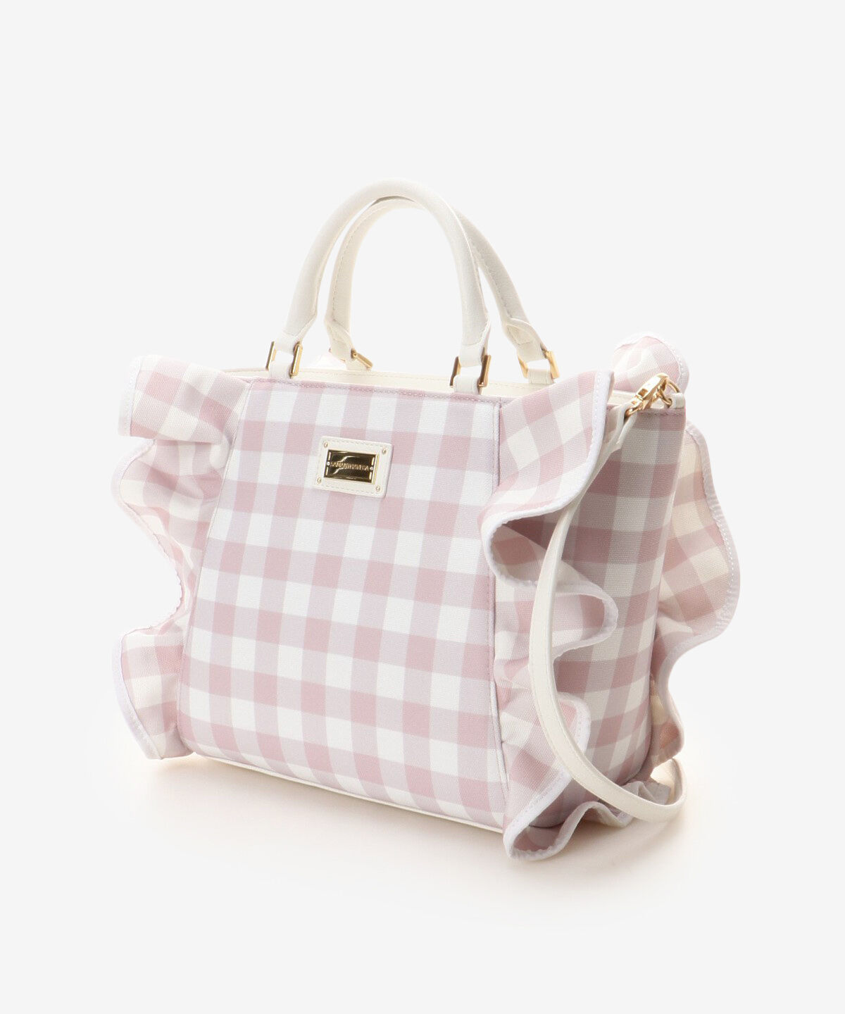 Samantha Vega「チェックフリルハンドバッグ（大）」|ハンドバッグ|