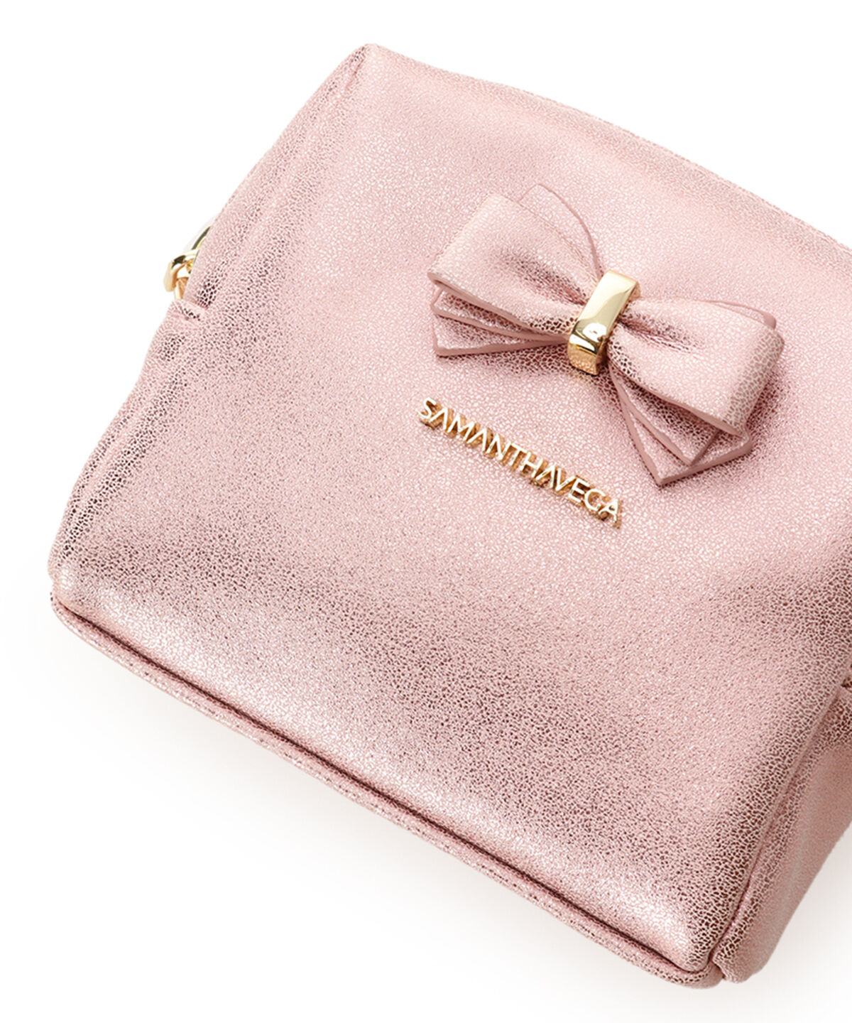Samantha Vega「アクセントリボンラメポーチ」|ポーチ|