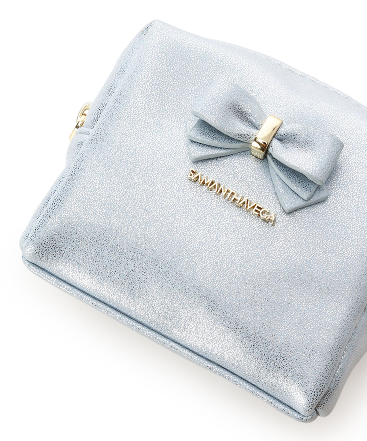 Samantha Vega「アクセントリボンラメポーチ」|ポーチ|