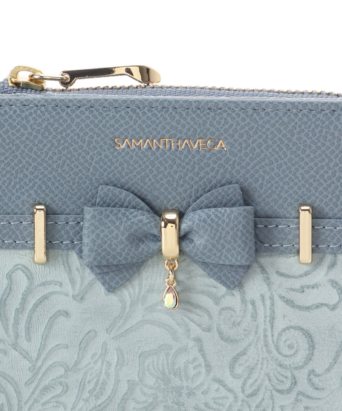 Samantha Vega「フローラルアクセントリボン折財布」|財布|