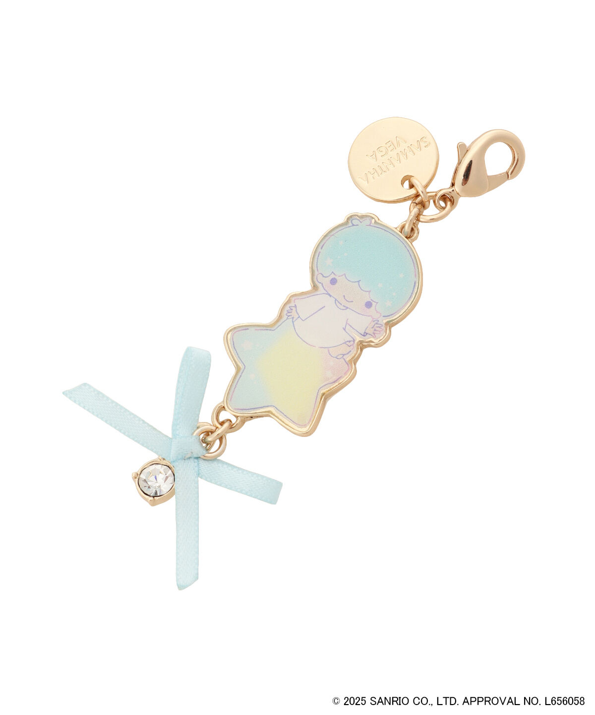 Samantha Vega「『リトルツインスターズ』（ララ）ファスナーチャーム」|チャーム・キーホルダー|ゴールド