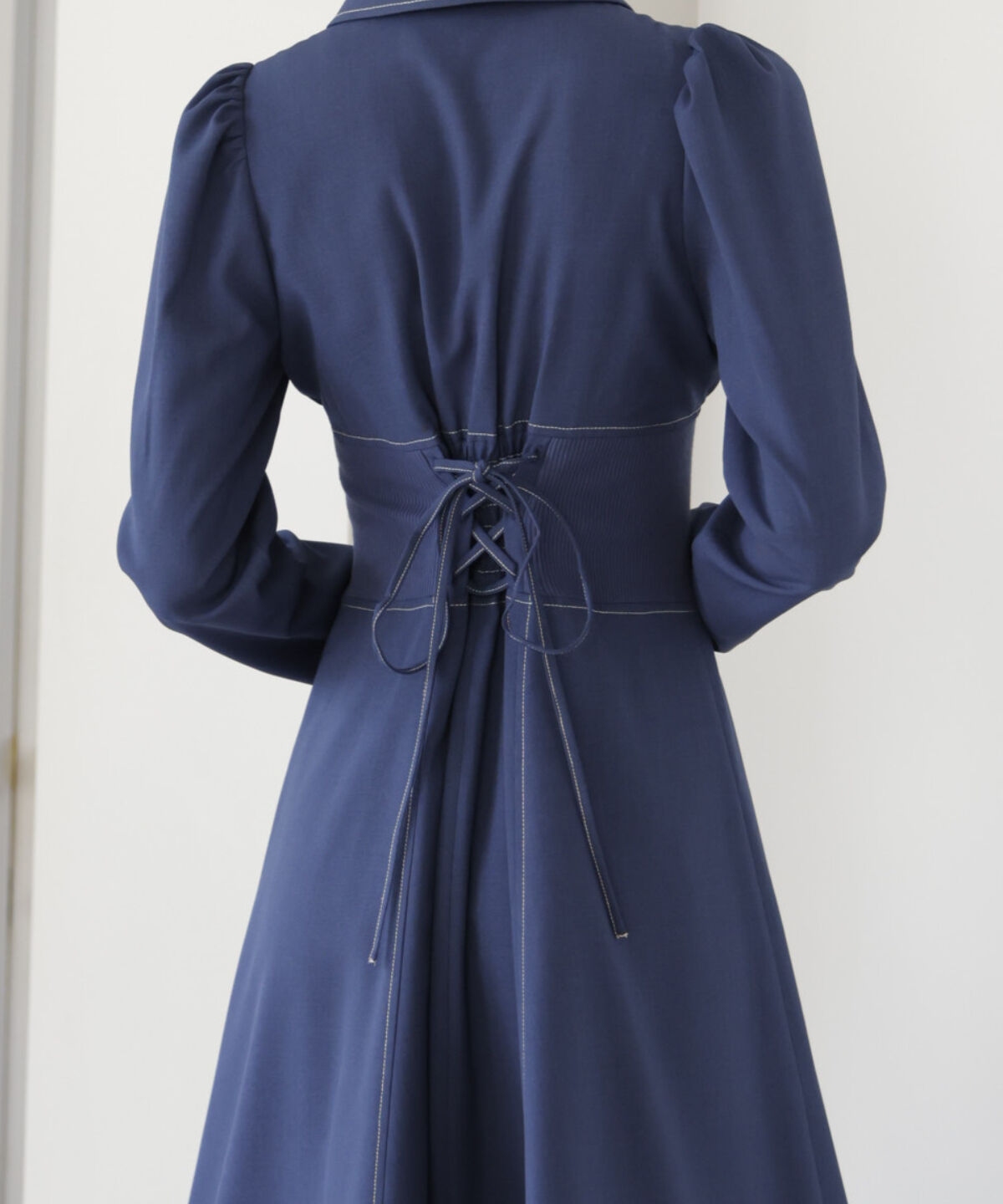 アンドクチュール「ウエストリブフロントジップワンピース」|ワンピース|