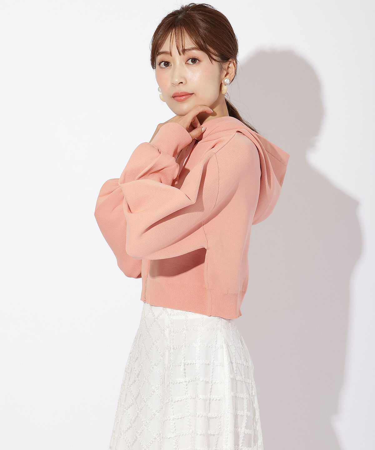 アンドクチュール「スポンディッシュニットパーカー」|パーカー|