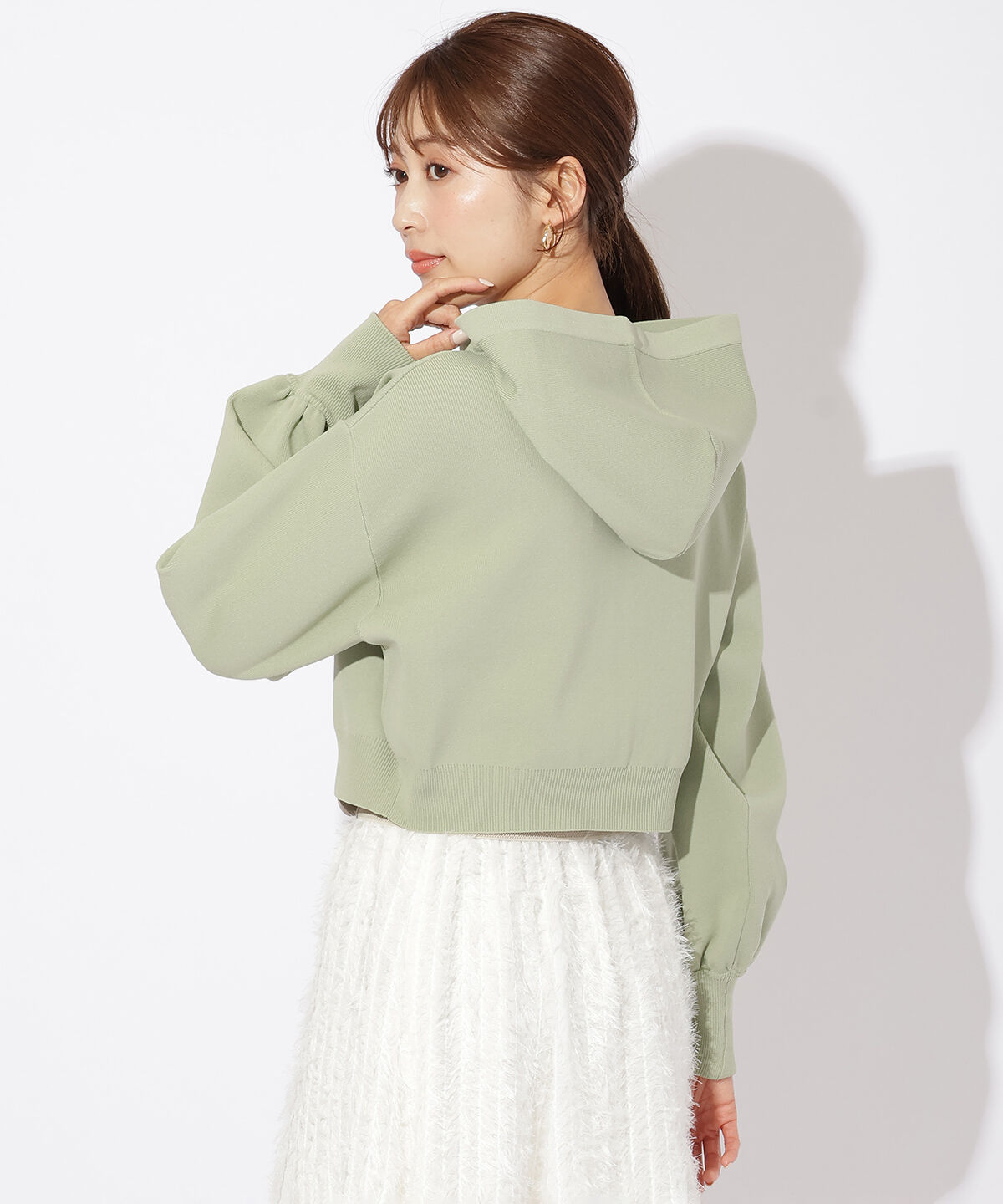 アンドクチュール「スポンディッシュニットパーカー」|パーカー|