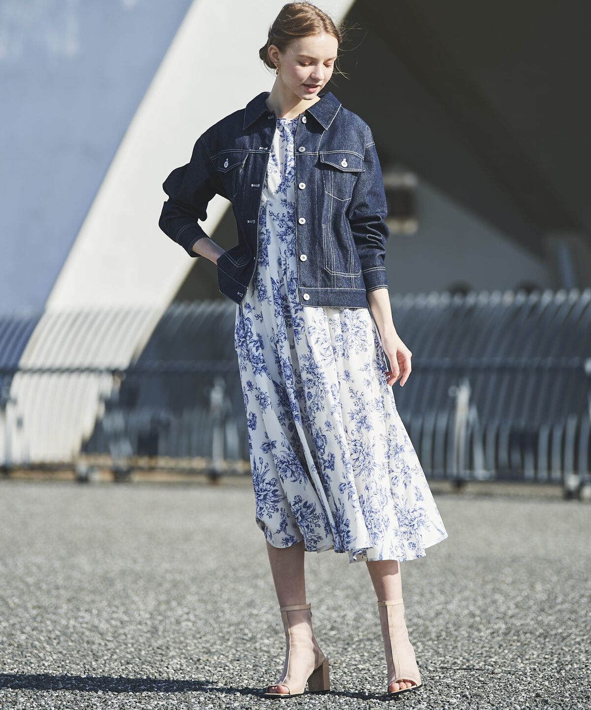 アンドクチュール「トワルドジュイリネンライクワンピース」|ワンピース|