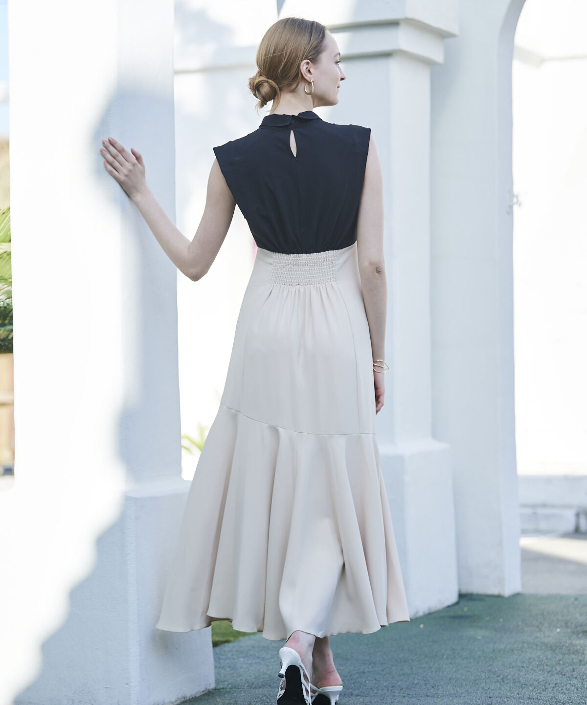 アンドクチュール「ボウタイ付きマーメイドドレス」|ドレス|