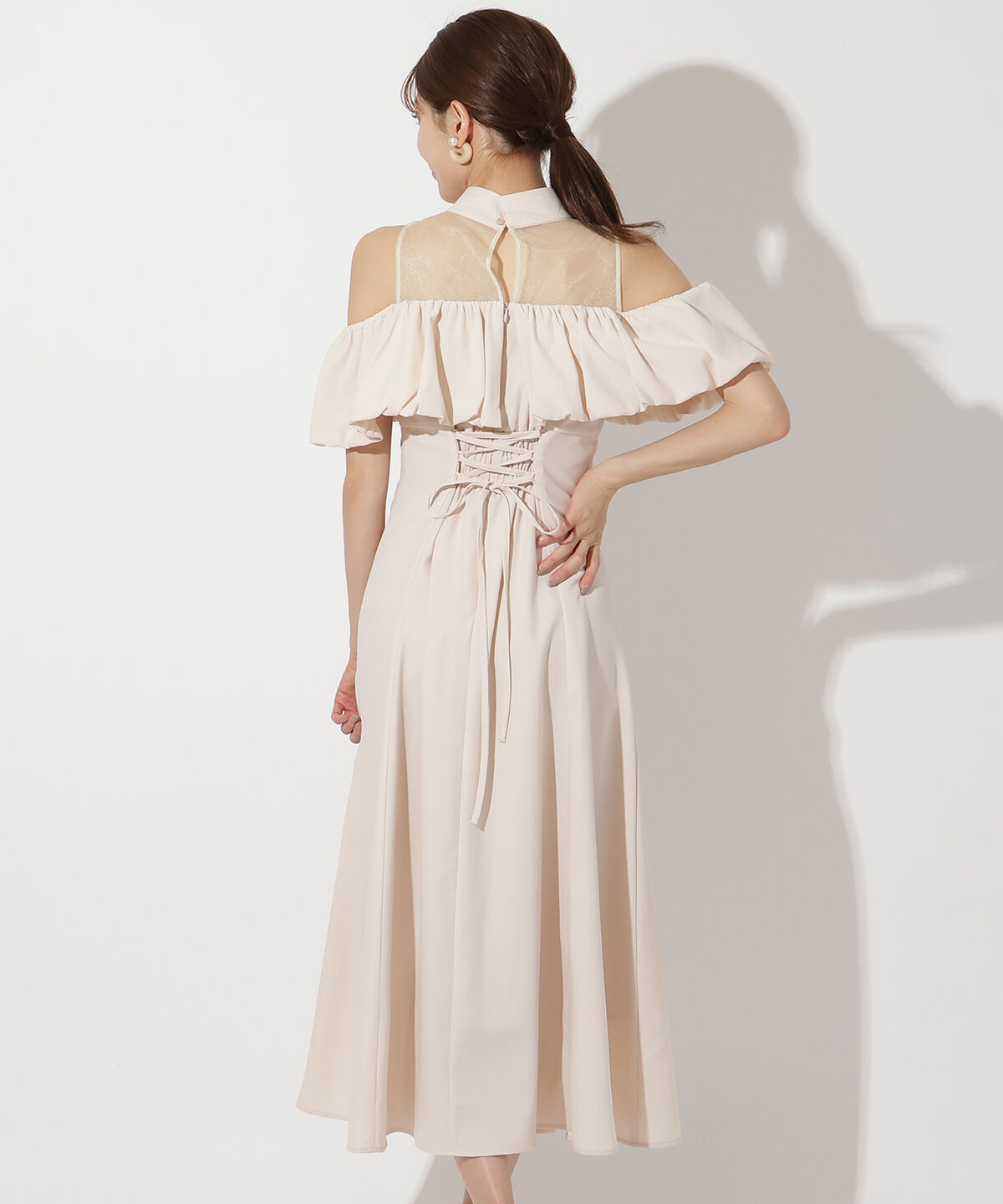 アンドクチュール「ヨークシアーフリル切替ドレス」|ドレス|