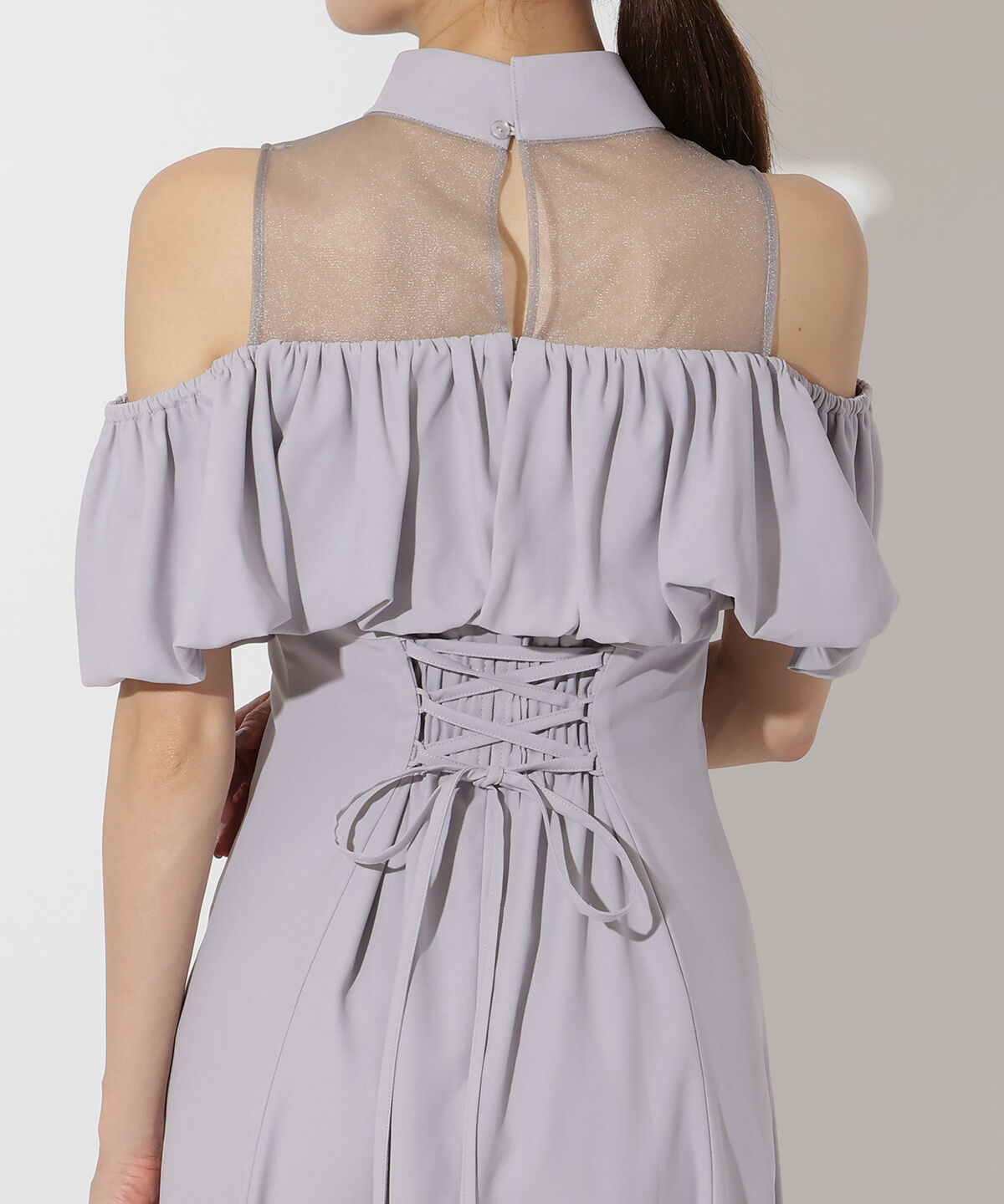 アンドクチュール「ヨークシアーフリル切替ドレス」|ドレス|