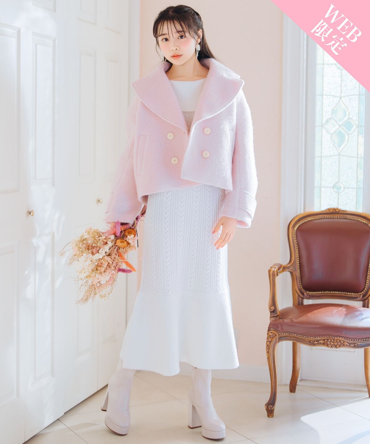 WILLSELECTION「Wボタンシャギーショートコート」|その他|