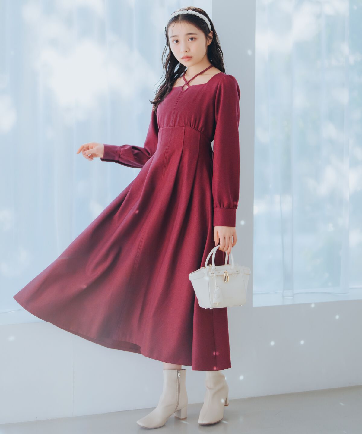 WILLSELECTION「クロスネックフレアワンピース」|ワンピース|