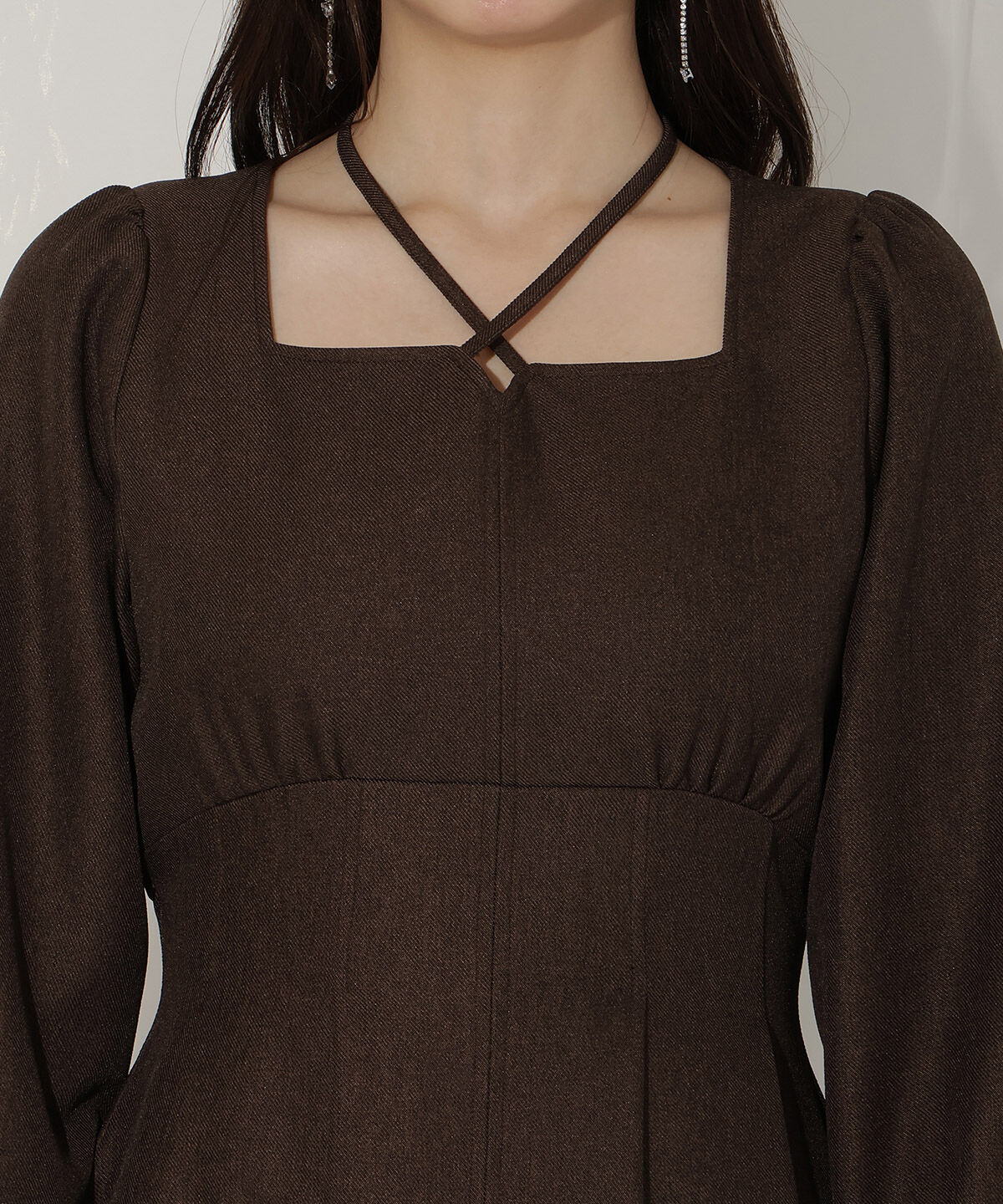 WILLSELECTION「クロスネックフレアワンピース」|ワンピース|