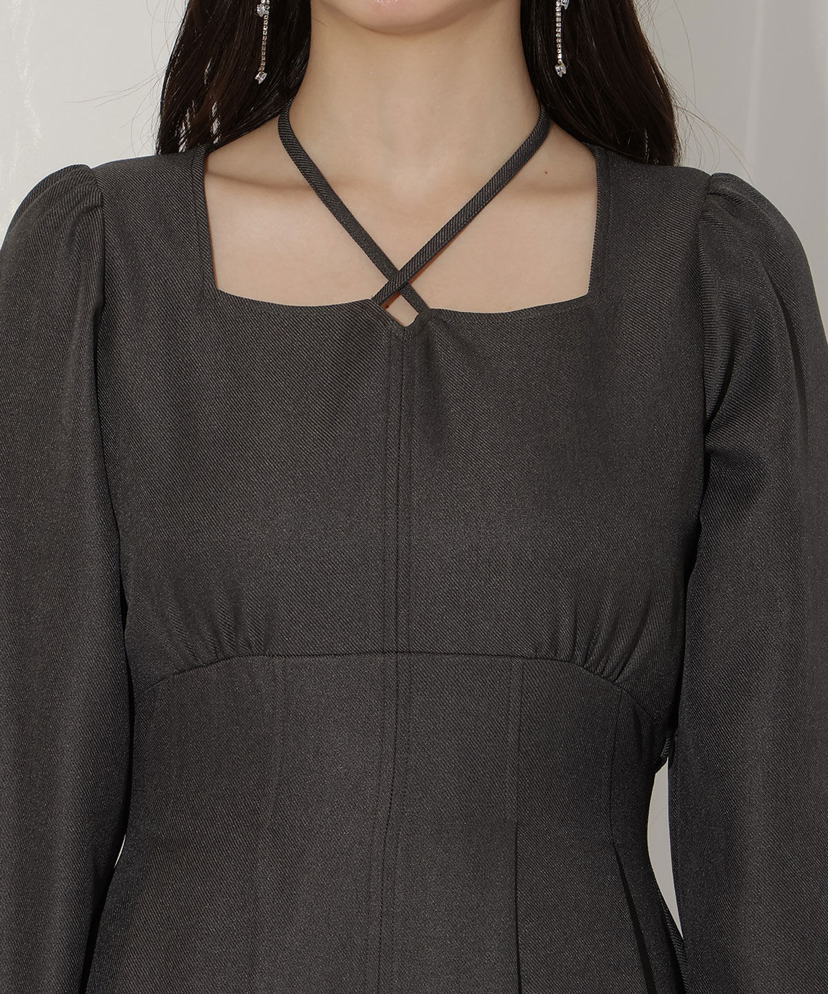 WILLSELECTION「クロスネックフレアワンピース」|ワンピース|