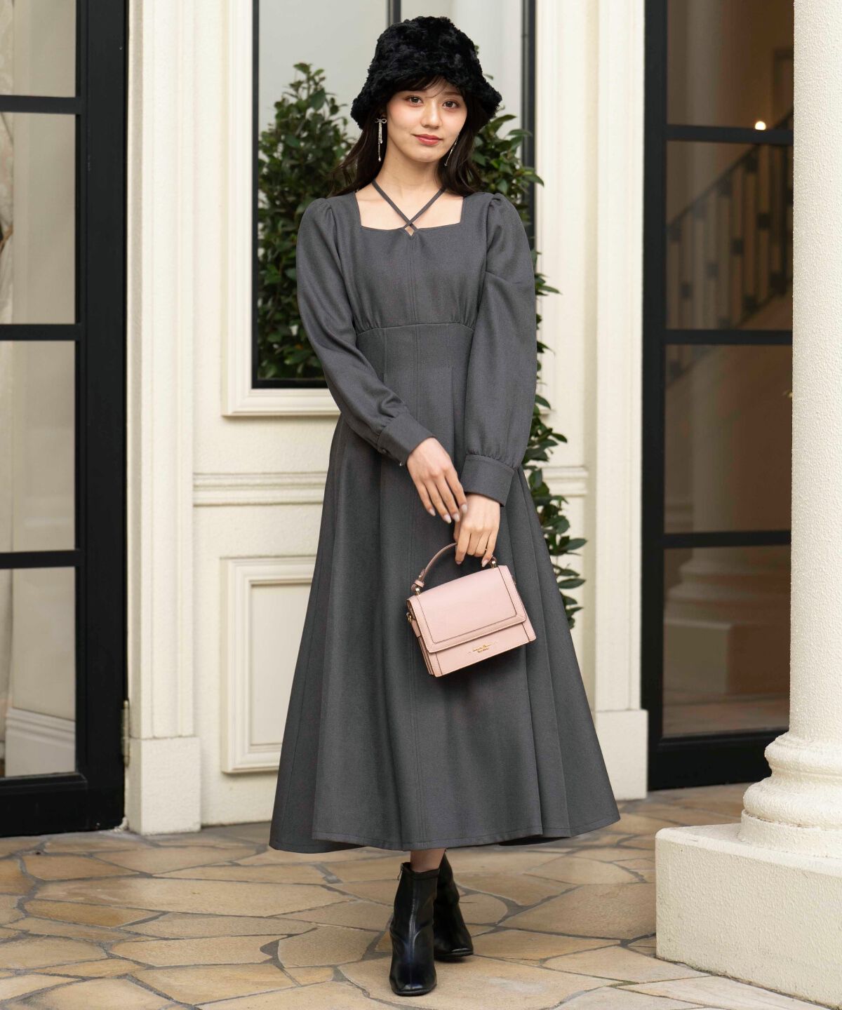 WILLSELECTION「クロスネックフレアワンピース」|ワンピース|