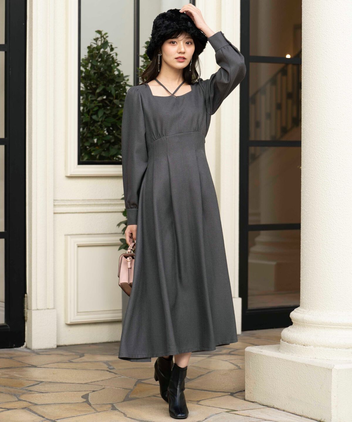 WILLSELECTION「クロスネックフレアワンピース」|ワンピース|