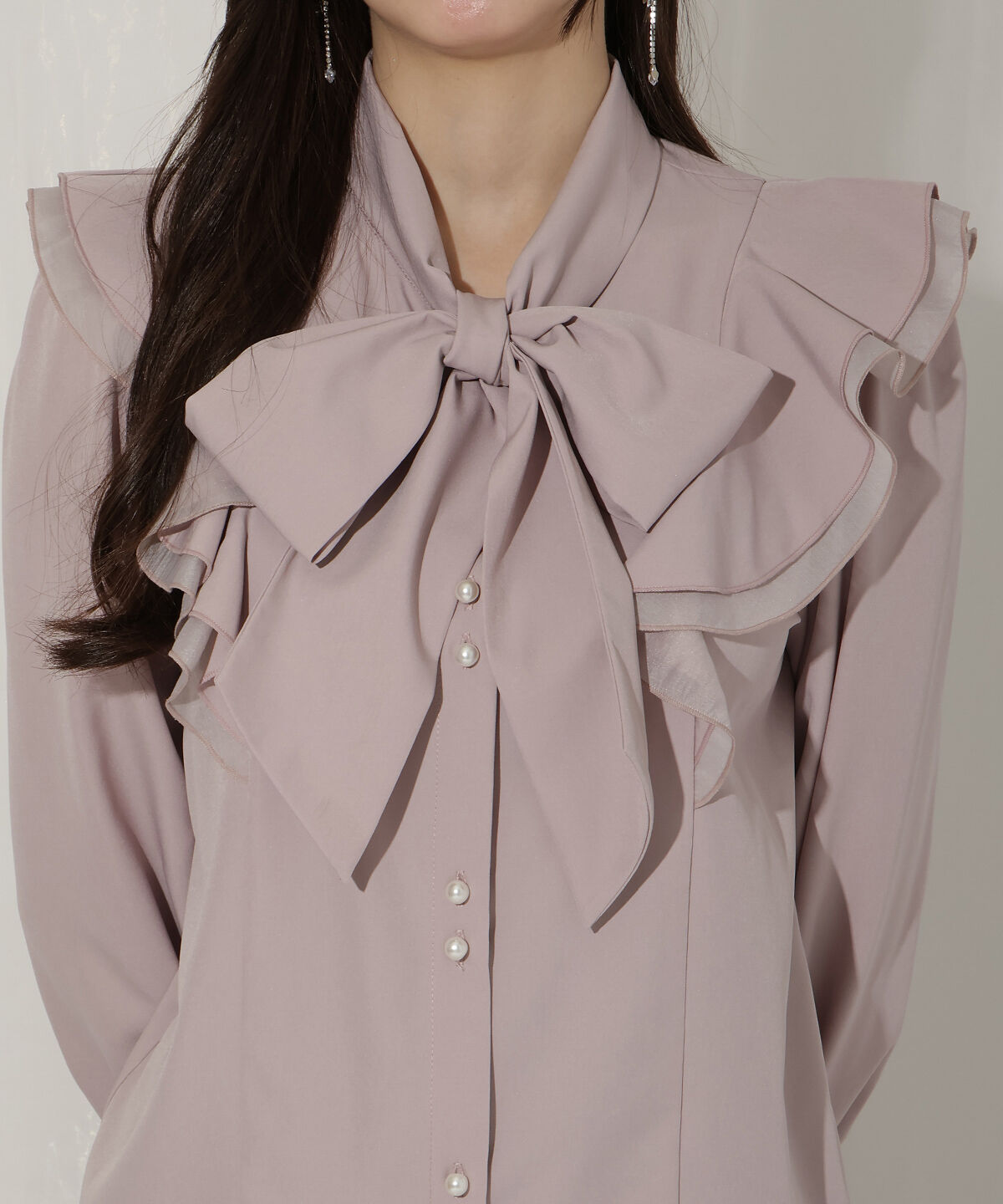 WILLSELECTION「ラッフルボウタイブラウス」|シャツ・ブラウス|