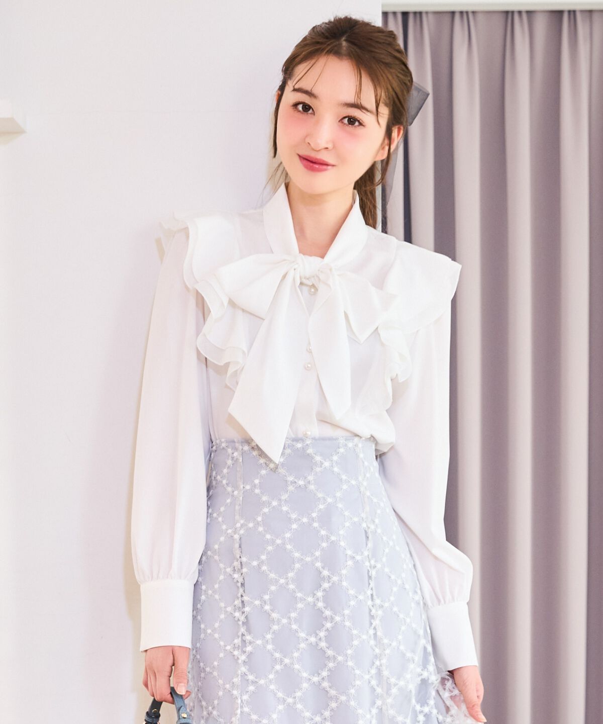 WILLSELECTION「ラッフルボウタイブラウス」|シャツ・ブラウス|