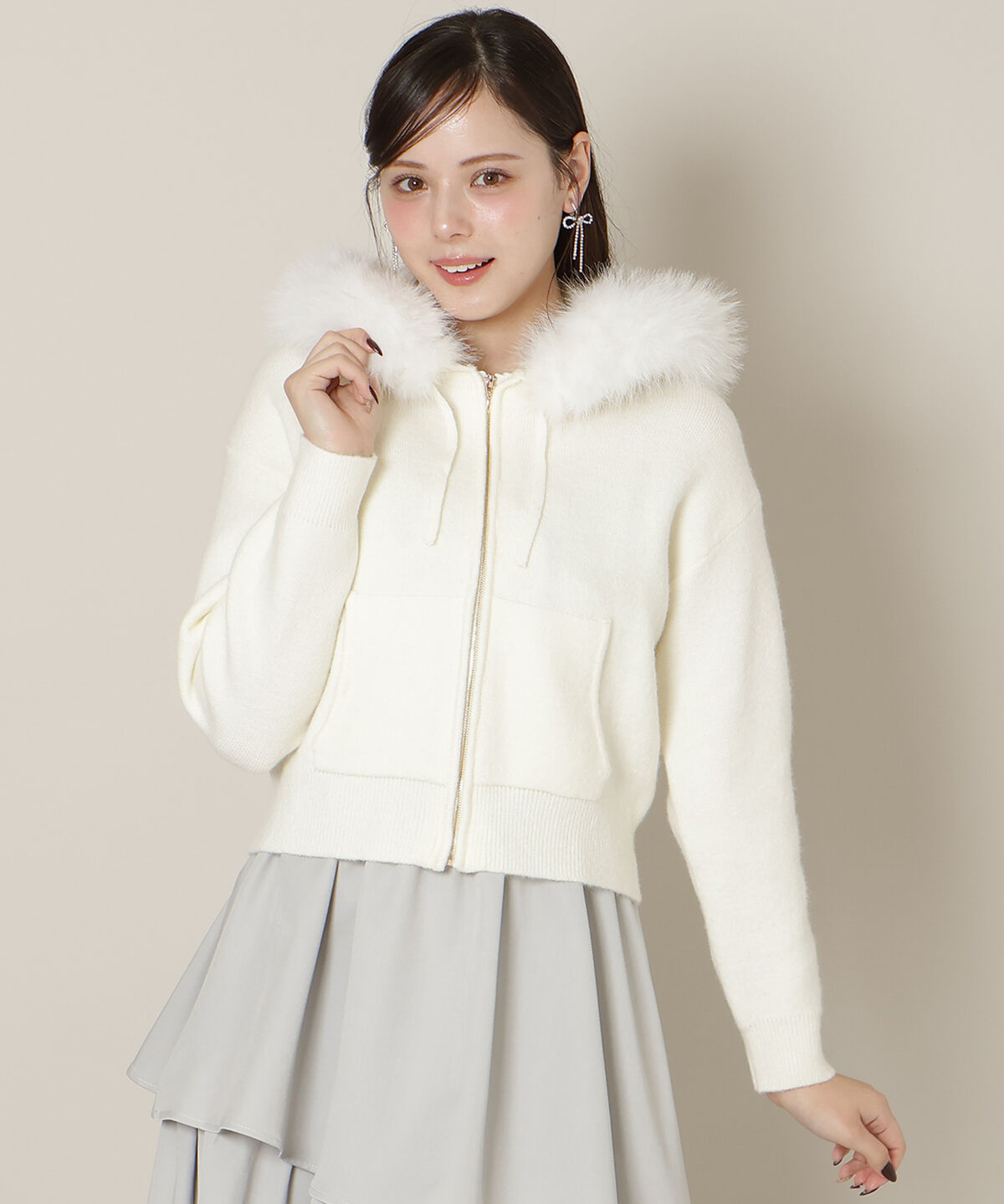 WILLSELECTION「フードファーニットパーカー」|パーカー|